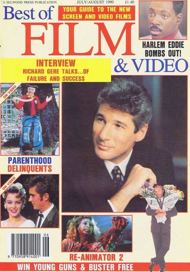 BEST OF FILM AND VIDEO magazine cover July/August 1990