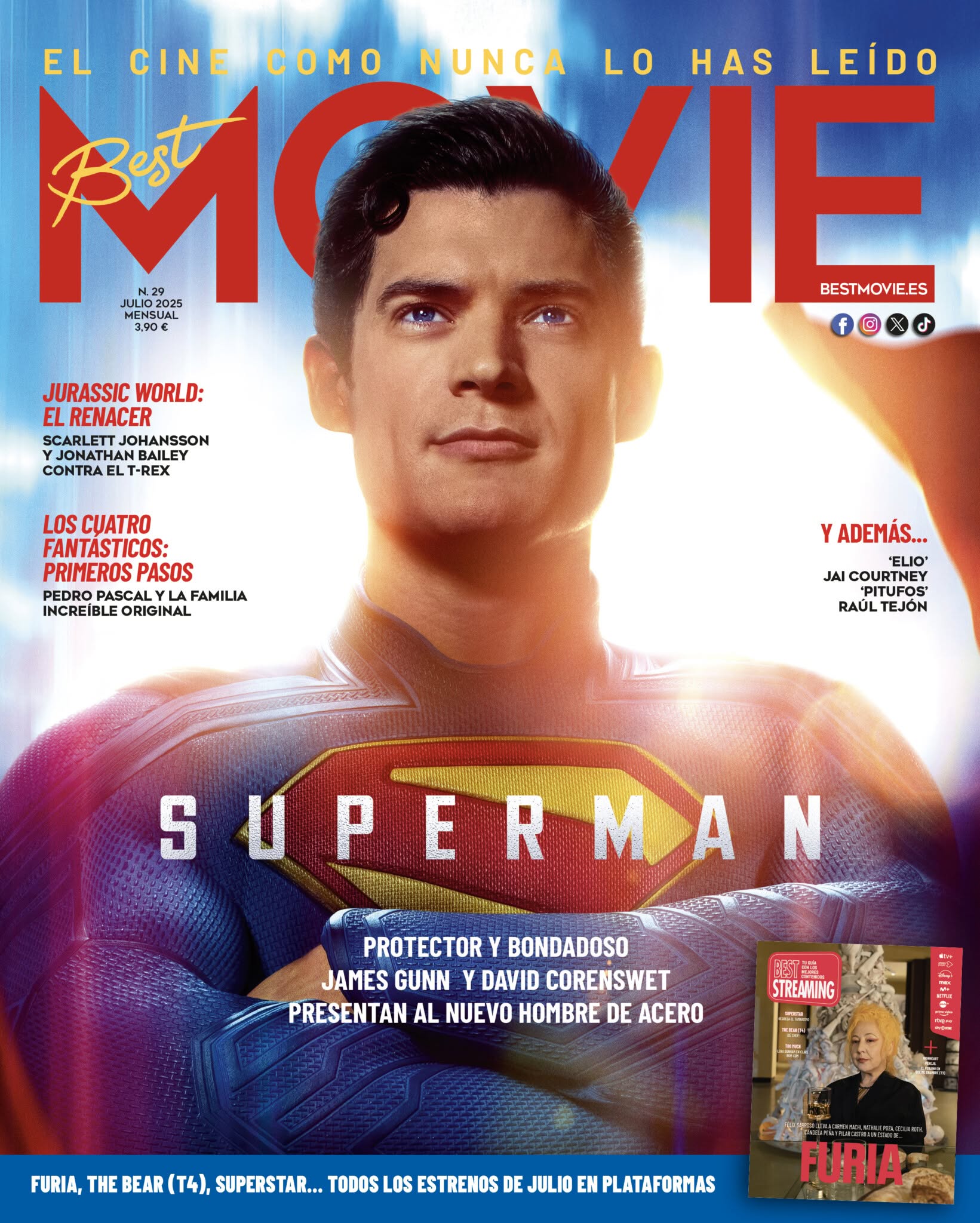 BEST MOVIE SPAIN magazine side cover Issue 29  July 2025