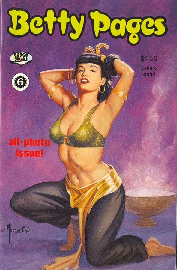 BETTY PAGES | THE magazine side cover Issue 6  1990