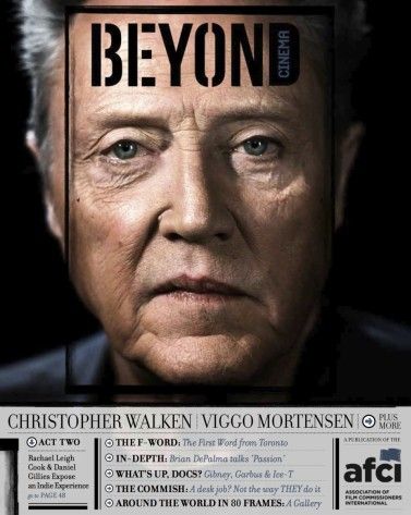 BEYOND CINEMA magazine cover Issue 2 Fall 2012