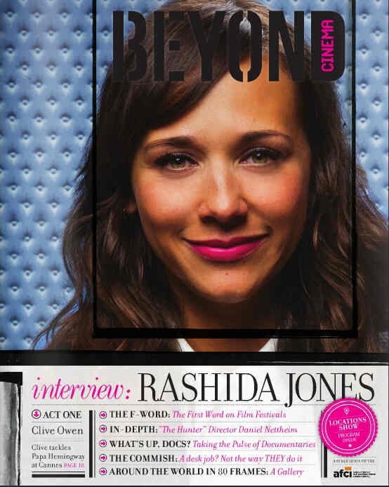 BEYOND CINEMA magazine cover Issue 1 Spring 2012