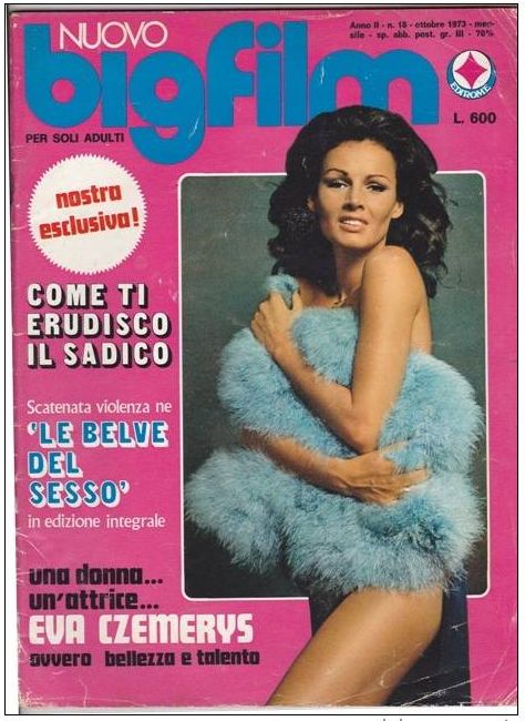 BIGFILM magazine side cover Issue 18  Nuovo October 1973