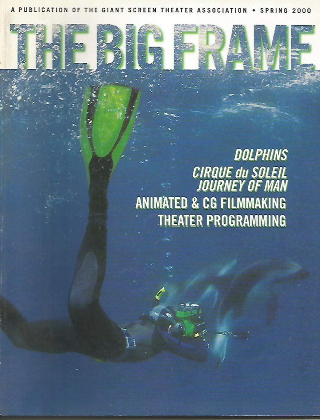 BIG FRAME magazine cover  Vol 17 No  2 Spring 2000