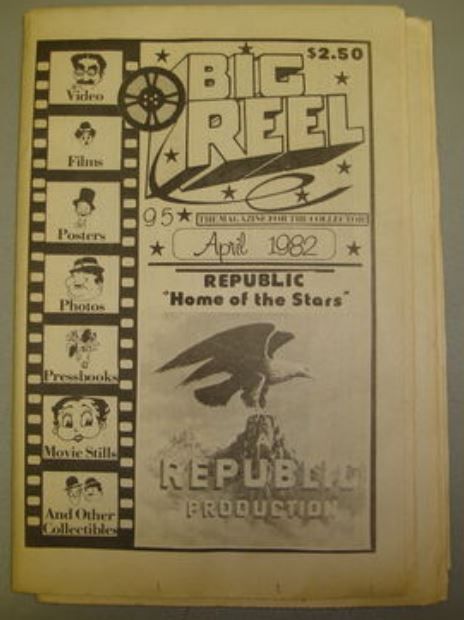 BIG REEL magazine side cover Issue 95 April 1982