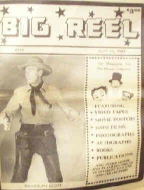 BIG REEL magazine side cover Issue 155 April 1987