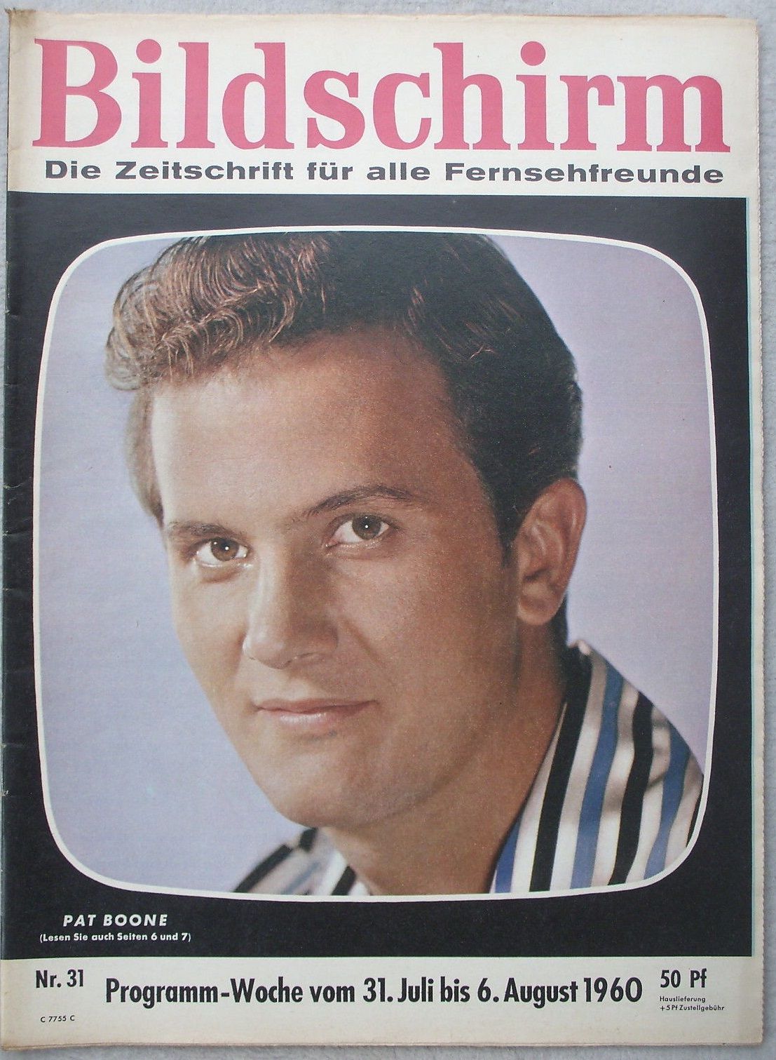 BILDSCHIRM magazine cover Issue 31 31 July 1960