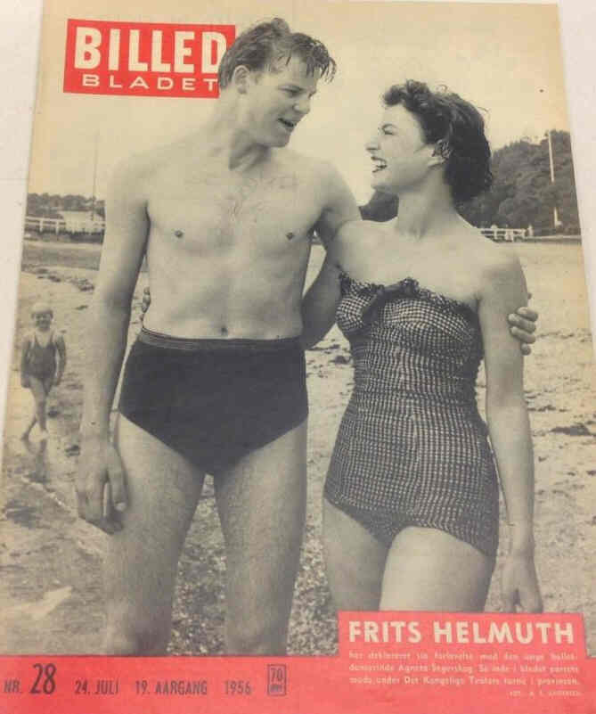 BILLED BLADET magazine side cover Issue 28 24 July 1956