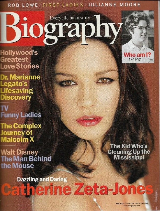 BIOGRAPHY magazine cover February 2001