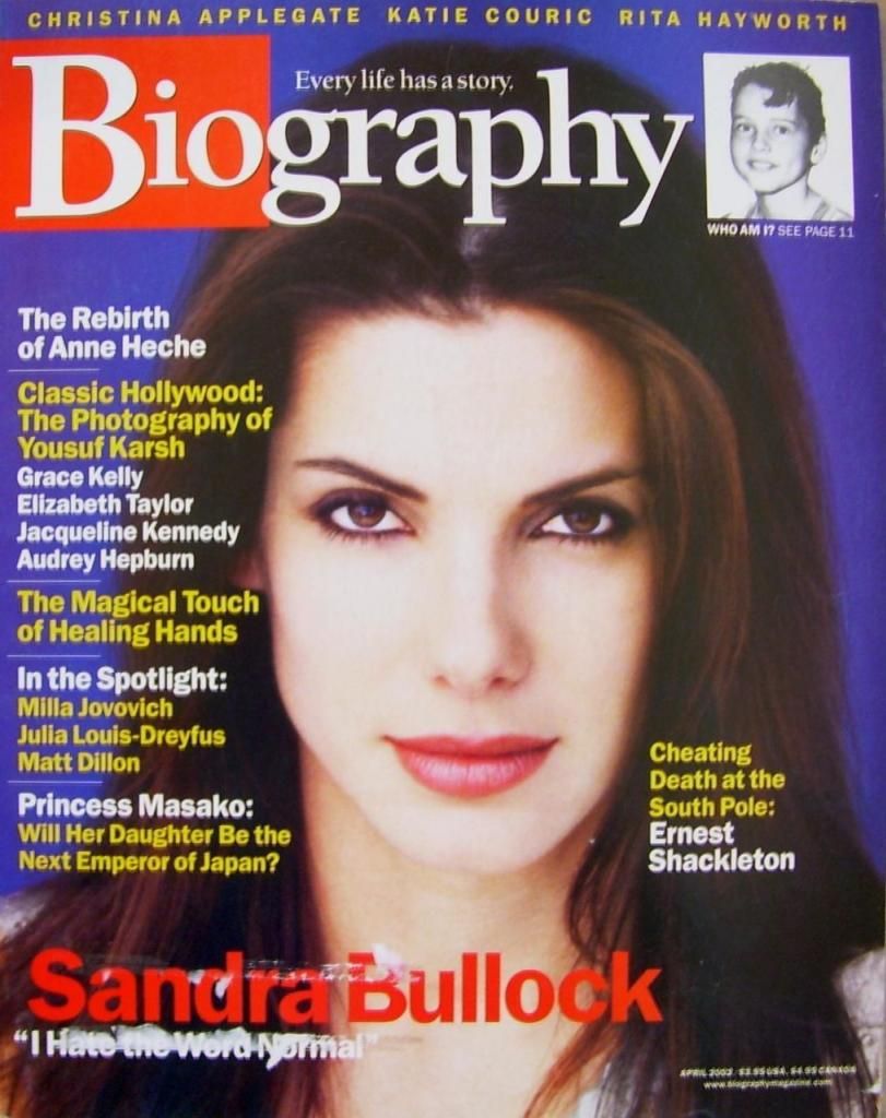 BIOGRAPHY magazine cover April 2002
