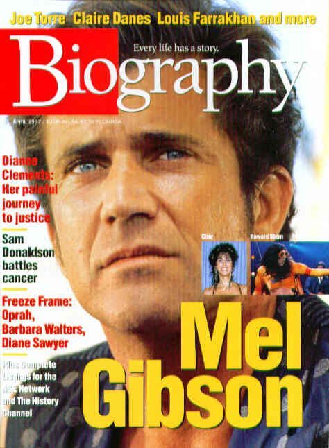 BIOGRAPHY magazine cover April 1997