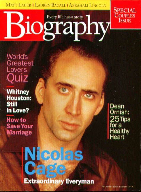 BIOGRAPHY magazine cover February 1999