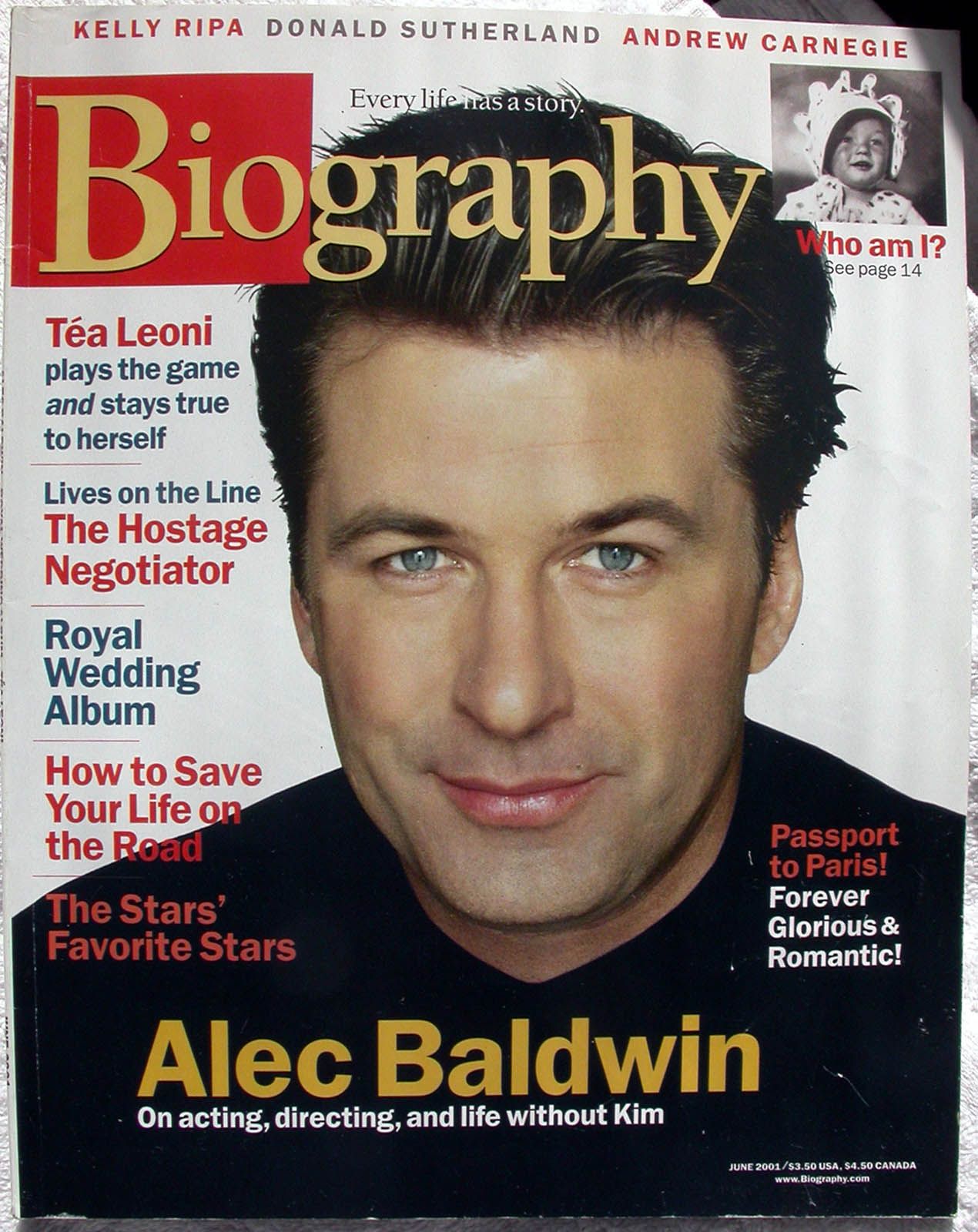 BIOGRAPHY magazine cover  June 2001