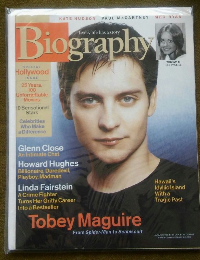 BIOGRAPHY magazine cover  August 2003