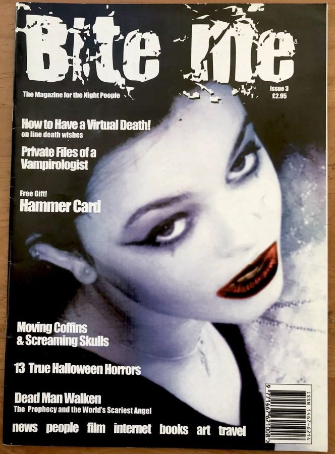 BITE ME magazine side cover Issue 3  2000