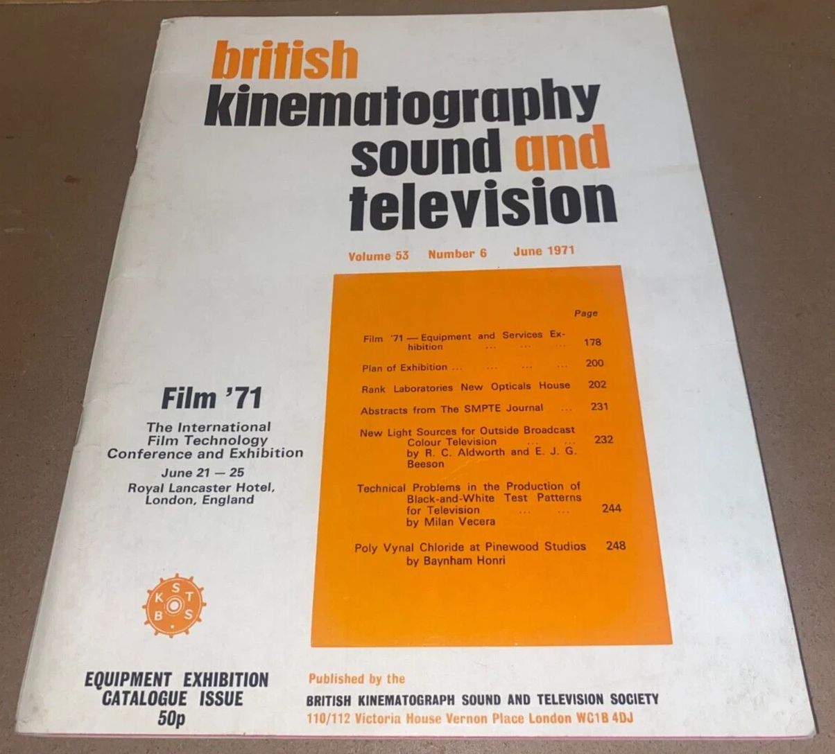 BKSTS JOURNAL | THE magazine side cover  June 1971