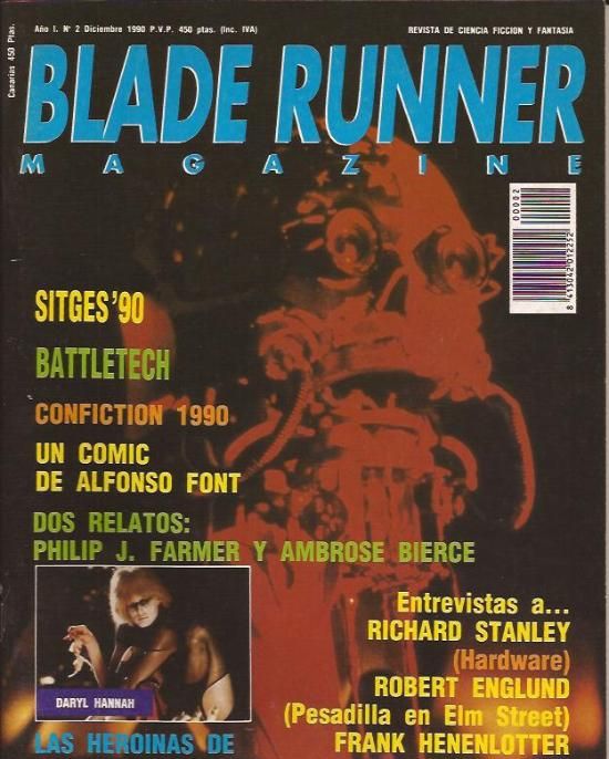BLADE RUNNER magazine cover Issue 2 December 1990