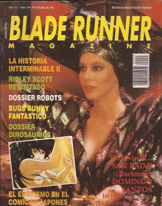 BLADE RUNNER magazine cover Issue 3 January 1991