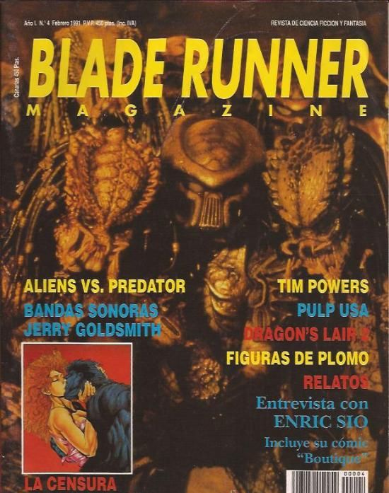 BLADE RUNNER magazine cover Issue 4 February 1991