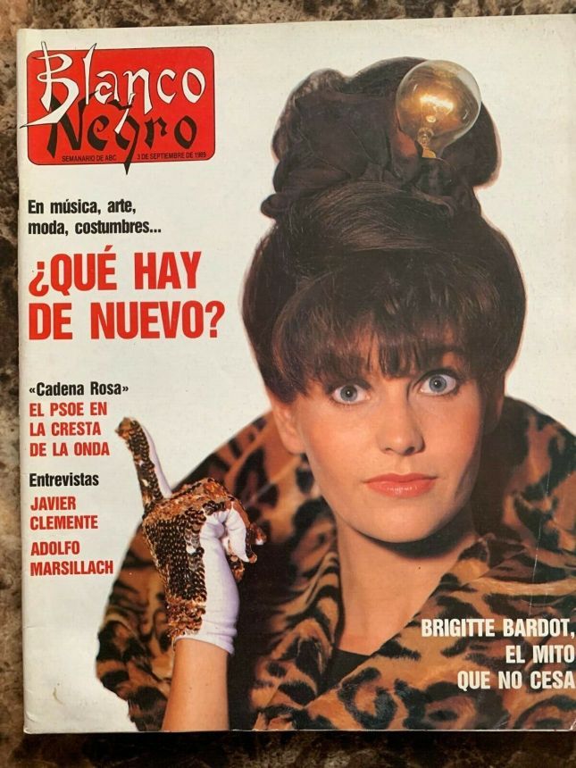 BLANCO Y NEGRO magazine side cover 3 September 1989