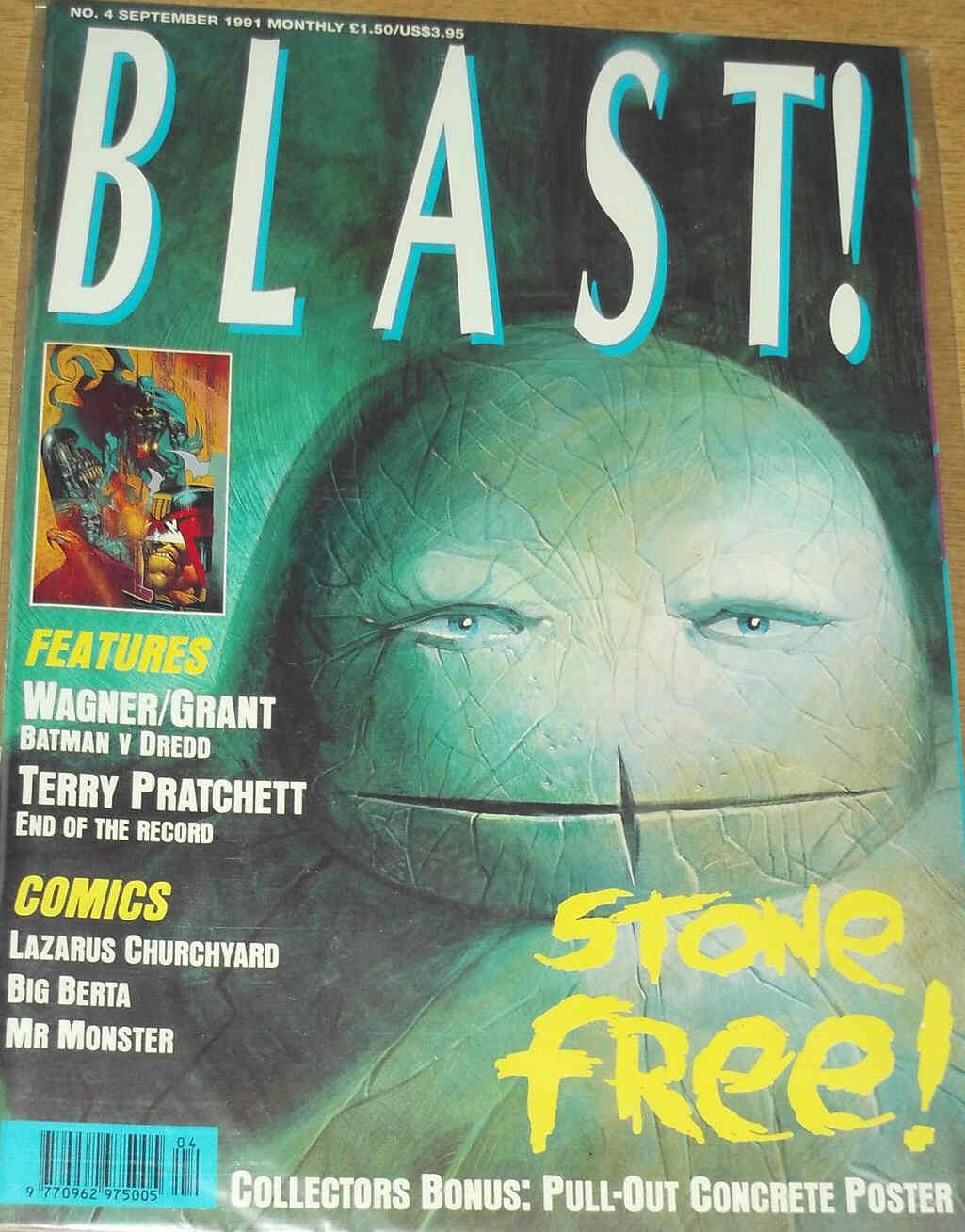 BLAST! magazine side cover Issue 4 September 1991