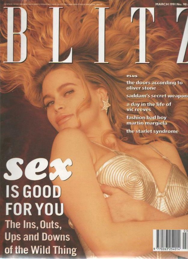 BLITZ magazine side cover Issue 98  March 1991