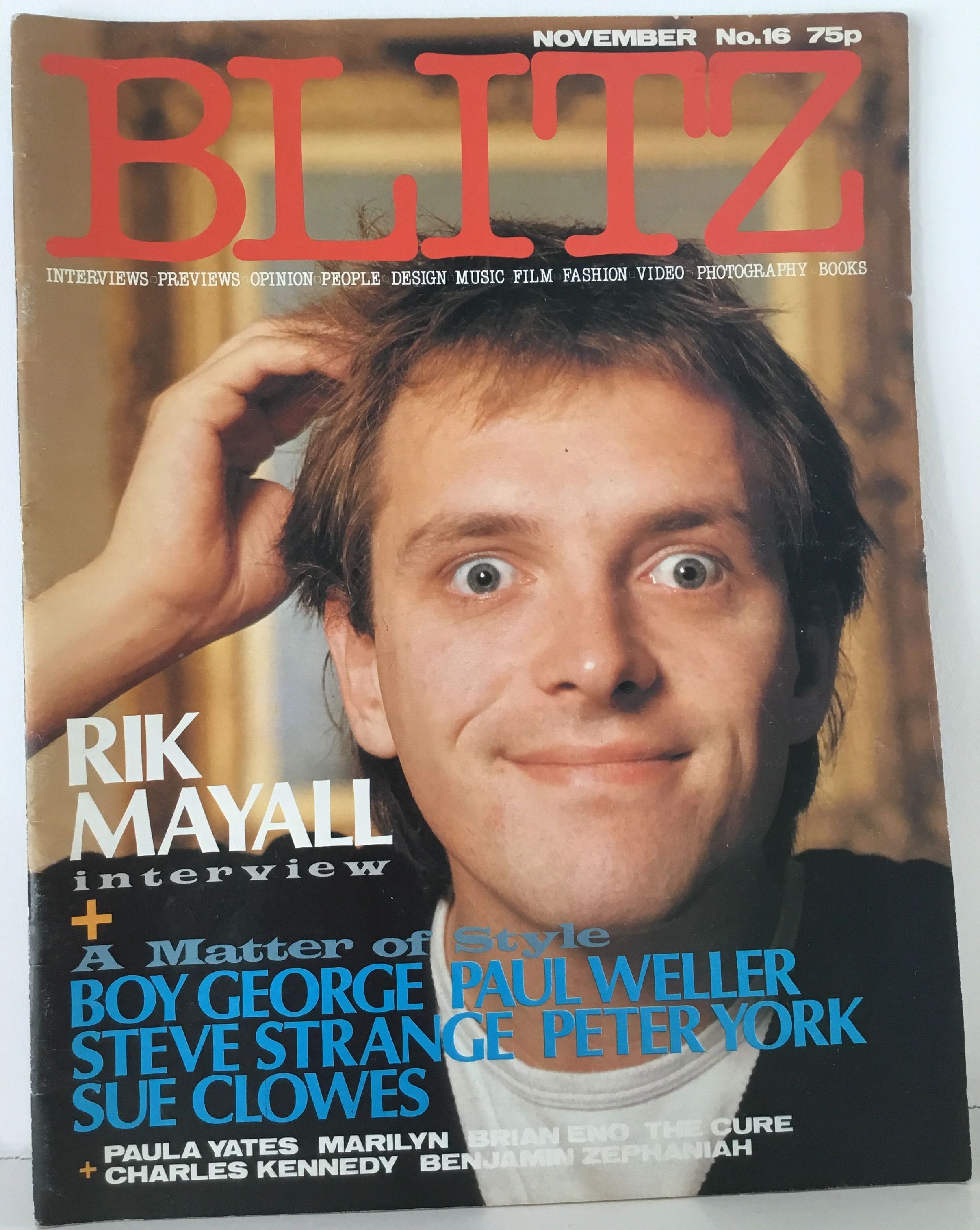 BLITZ magazine side cover Issue 16  November 1983