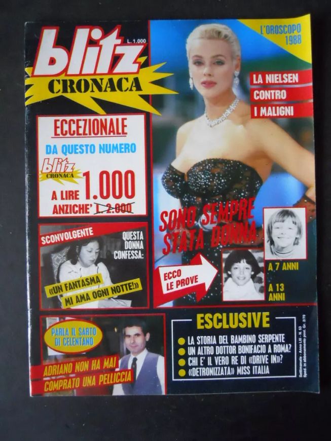 BLITZ CRONACA magazine side cover Issue 53   1987