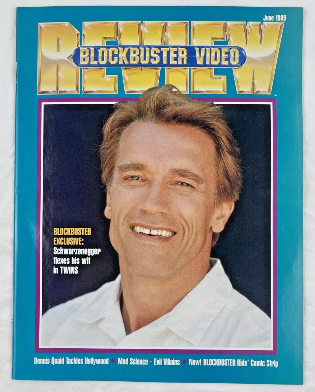 BLOCKBUSTER VIDEO magazine cover  June 1989