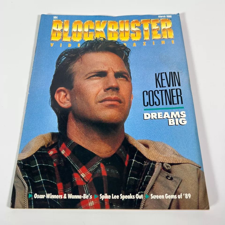 BLOCKBUSTER VIDEO magazine cover  March 1990