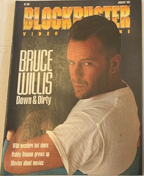 BLOCKBUSTER VIDEO magazine cover  January 1991