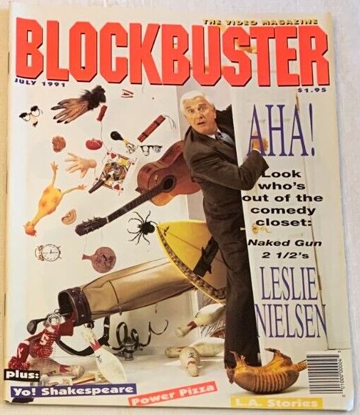 BLOCKBUSTER VIDEO magazine cover  July 1991