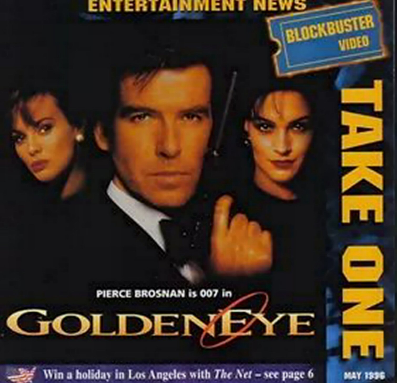 TAKE ONE BLOCKBUSTER magazine side cover  May 1996