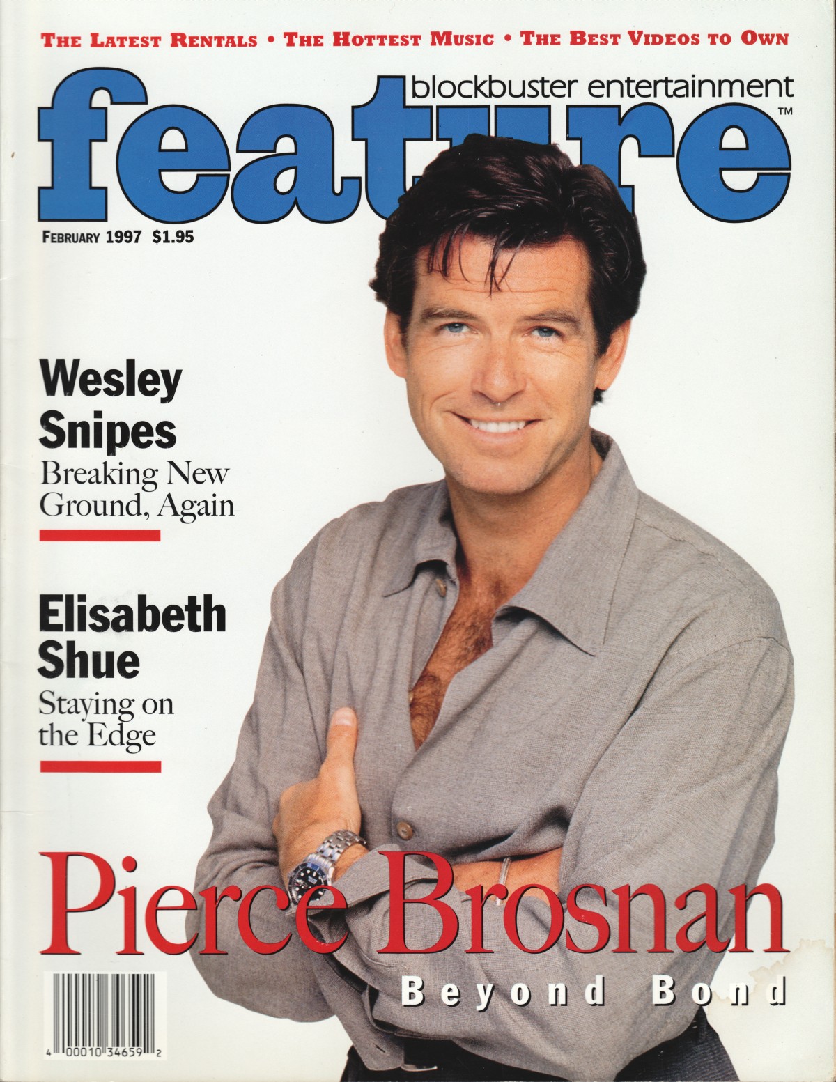 BLOCKBUSTER ENTERTAINMENT FEATURE magazine cover  February 1997