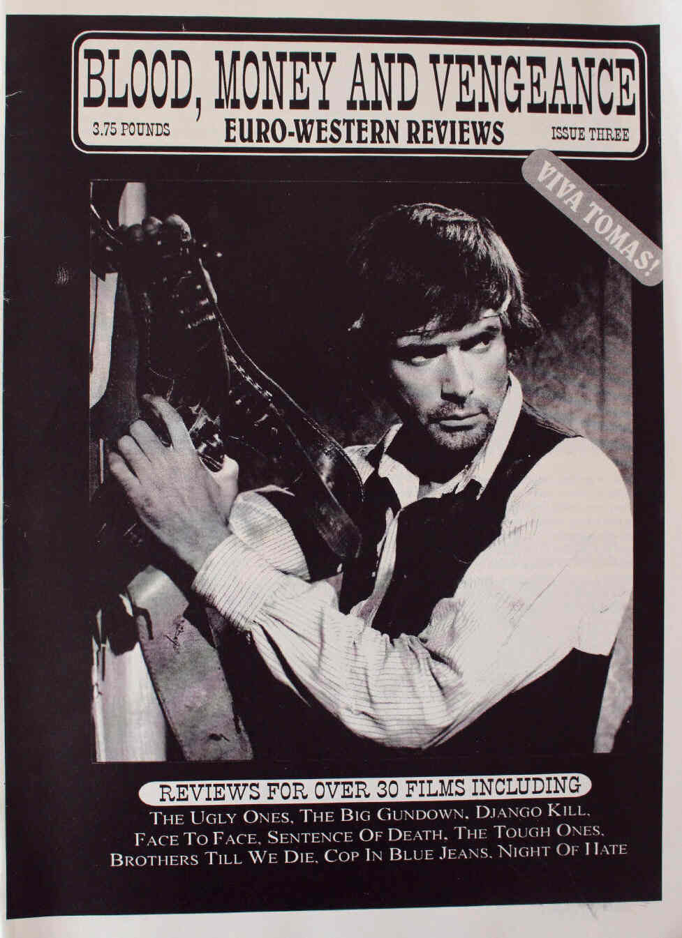 BLOOD MONEY AND VENGEANCE magazine cover Issue 3  1997