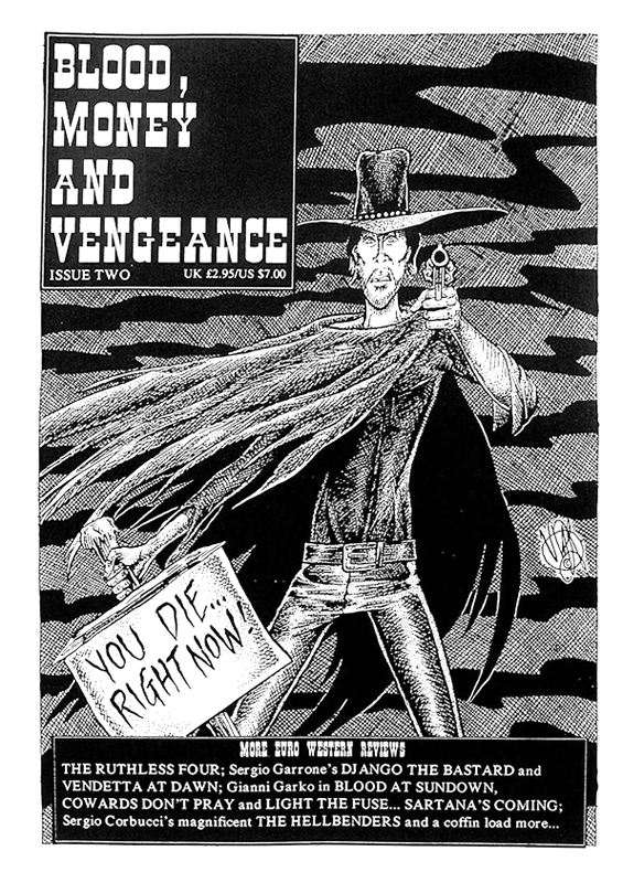 BLOOD MONEY AND VENGEANCE magazine side cover Issue 2   1997