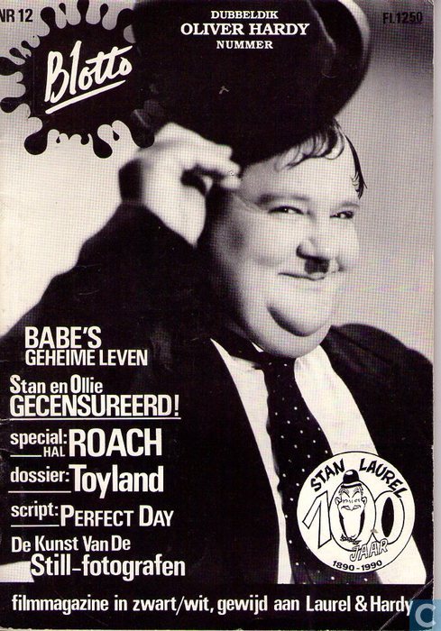 BLOTTO magazine side cover Issue 12  1989