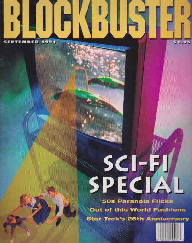 BLOCKBUSTER VIDEO magazine cover September 1991