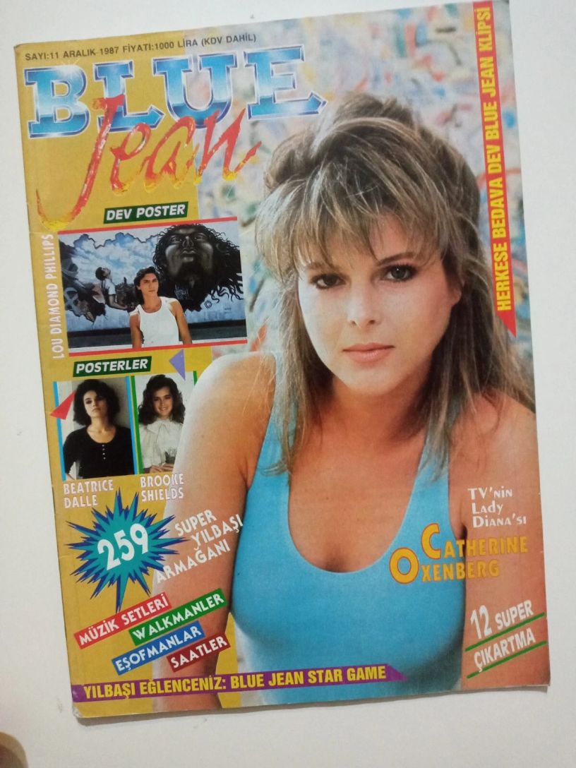 BLUE JEAN magazine cover  December 1987