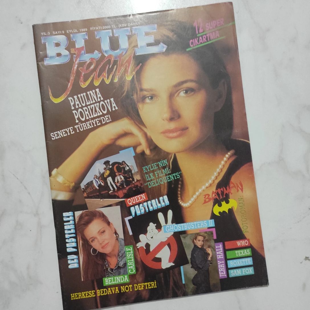 BLUE JEAN magazine cover  September 1989