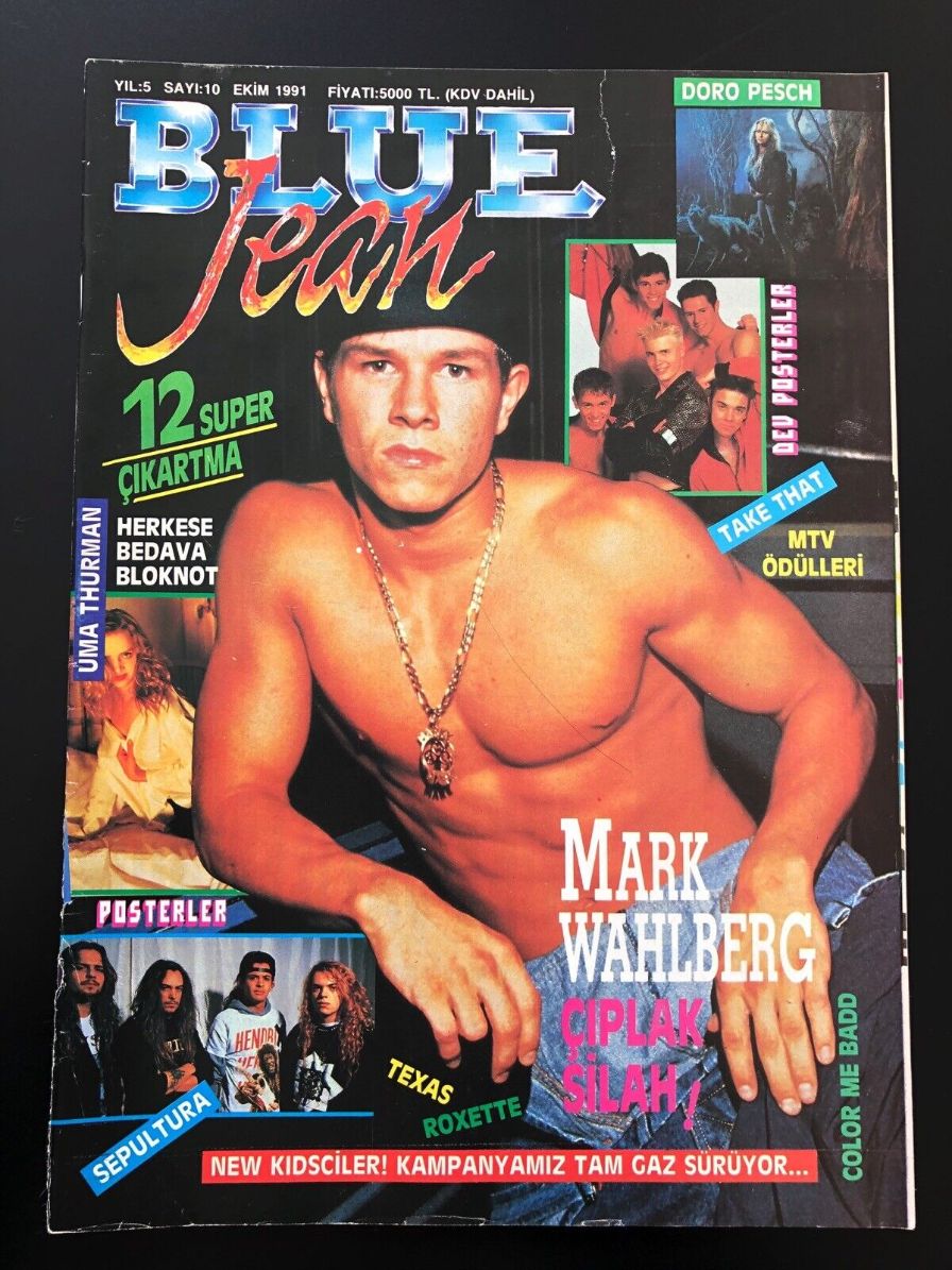 BLUE JEAN magazine cover  October 1991