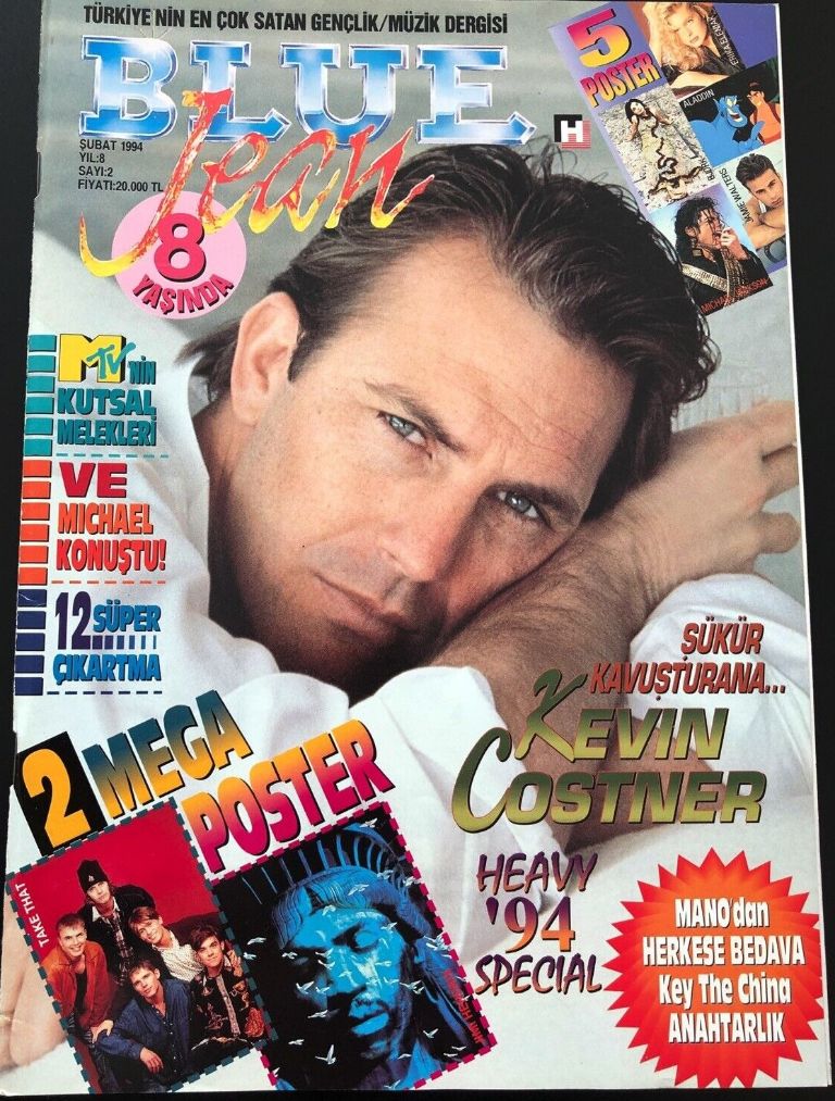 BLUE JEAN magazine cover Issue 2  February 1994