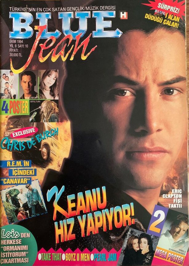 BLUE JEAN magazine cover  October 1994