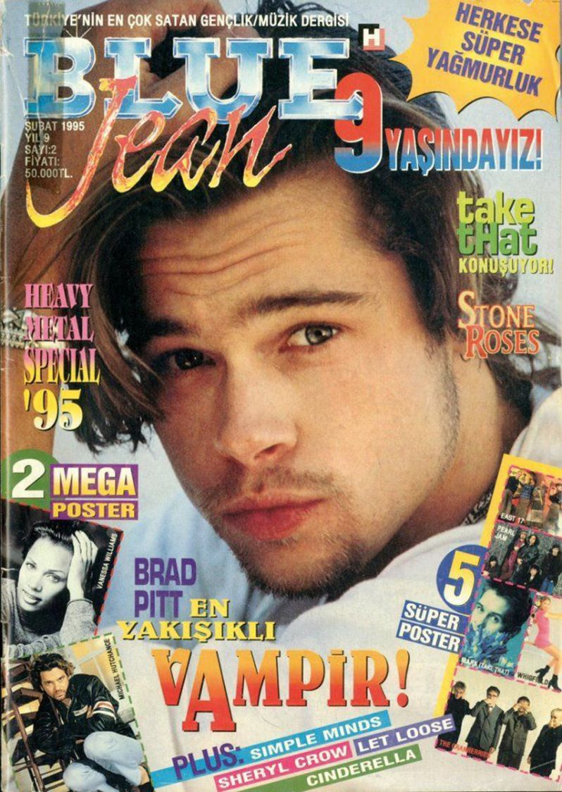 BLUE JEAN magazine cover Issue 2  February 1995