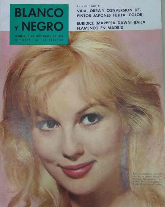BLANCO Y NEGRO magazine side cover Issue 2479 7 November 1959