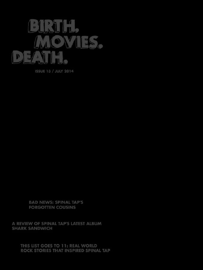 BIRTH MOVIES DEATH magazine cover Issue 13 July 2014