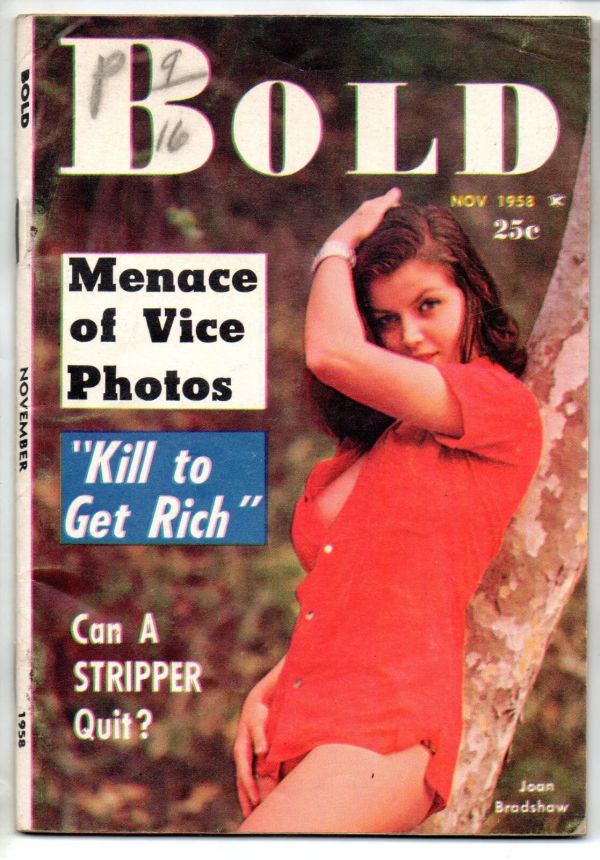 BOLD magazine cover  November 1958