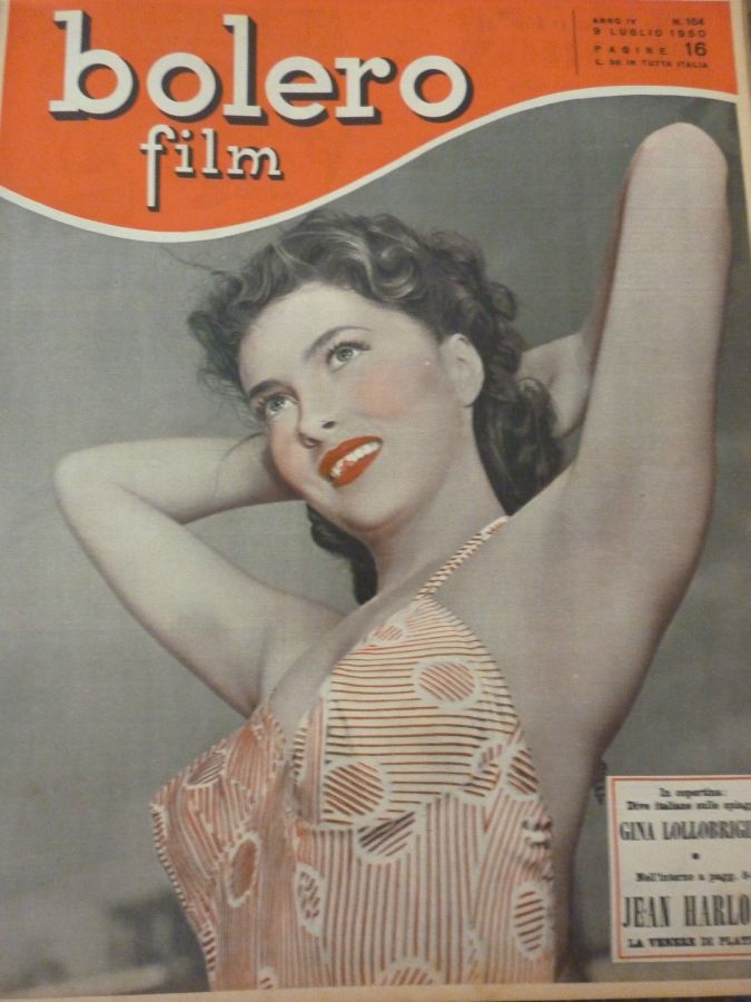 BOLERO FILM magazine side cover Issue 164 9 July 1950