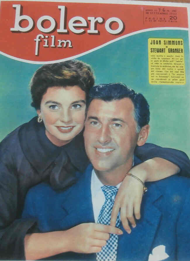 BOLERO FILM magazine side cover Issue 280 28 September 1952