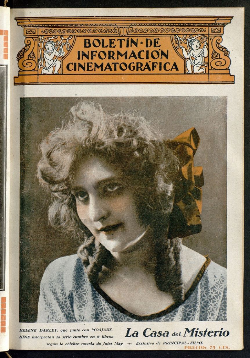 BOLETIN DE INFORMACION CINEMATOGRAFICA magazine side cover Issue 9  April 1923