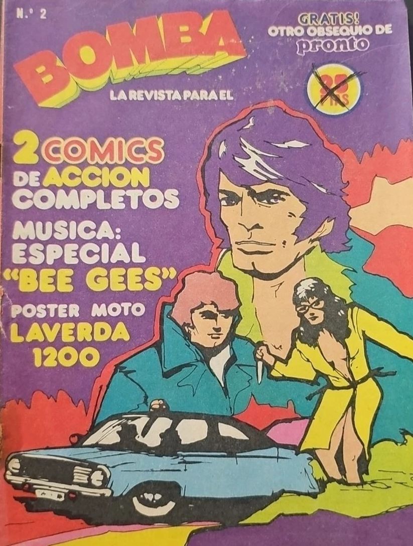 BOMBA magazine side cover Issue 2   1979